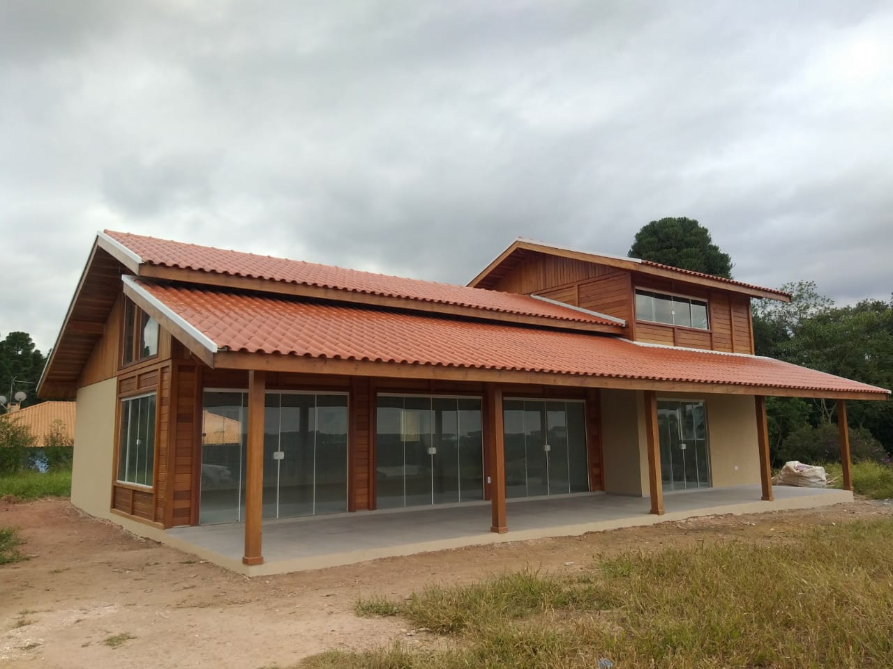 Casa de Madeira Maciça - Cliente Laércio